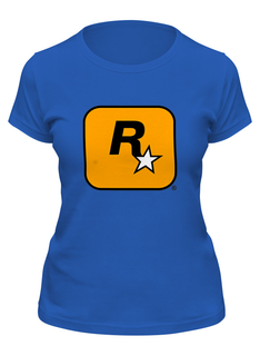 Футболка женская Printio Rockstar games синяя 2XL