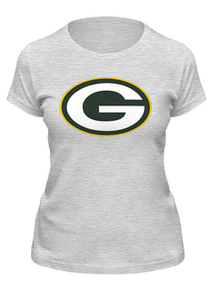Футболка женская Printio Green bay packers серая 2XL