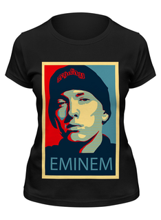 Футболка женская Printio Eminem черная M
