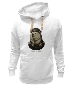 Худи мужское Printio Made in ussr белое 2XL
