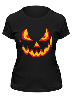 Футболка женская Printio Хэллоуин серая 2XL