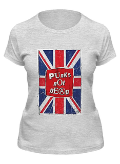 Футболка женская Printio Punks not dead серая S