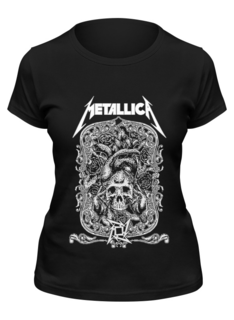 Футболка женская Printio Metallica черная S