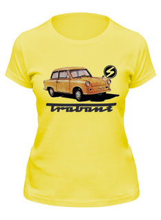 Футболка женская Printio Trabant желтая S