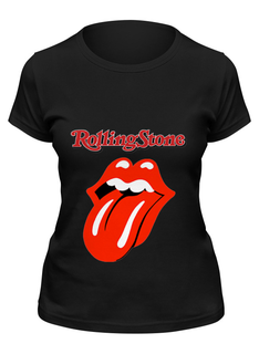 Футболка женская Printio Rolling stone черная M