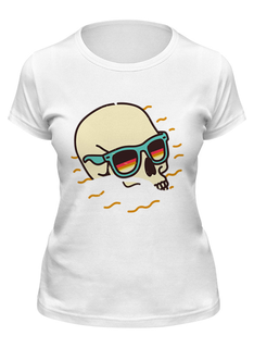 Футболка женская Printio Beach lover серая 2XL