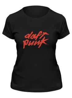 Футболка женская Printio Daft punk logo черная XL