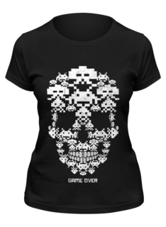 Футболка женская Printio Game over черная XL