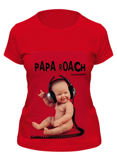 Футболка женская Printio Papa roach - lovehate tragedy album красная L