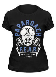 Футболка женская Printio Papa roach черная 2XL