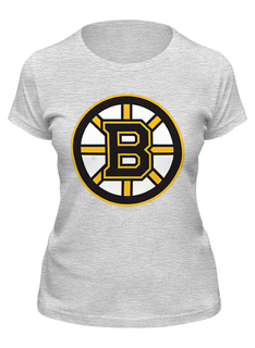 Футболка женская Printio Boston bruins серая M
