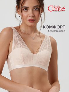 Бюстгальтер CE VINTAGE RB7115, р.75A, миндаль Conte Lingerie