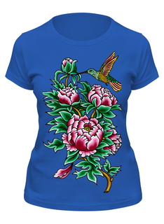 Футболка женская Printio Птица синяя 2XL