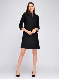 Платье женское Viserdi 9302 черное 46 RU