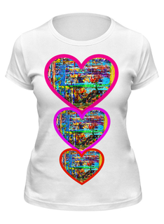 Футболка женская Printio Коса. белая 2XL