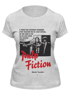Футболка женская Printio Pulp fiction серая 2XL