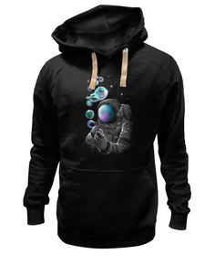 Толстовка унисекс Printio Космонавт черная XS