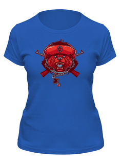 Футболка женская Printio Redbear синяя S