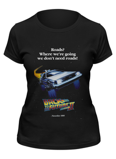 Футболка женская Printio Back to the future ii черная M