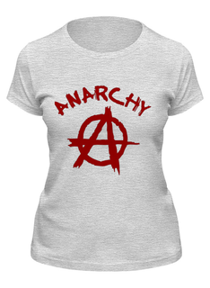 Футболка женская Printio Punks not dead серая L