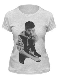 Футболка женская Printio Justin bieber серая 2XL