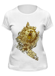 Футболка женская Printio Медведь белая 2XL