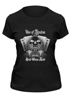Футболка женская Printio Ace of spades черная L