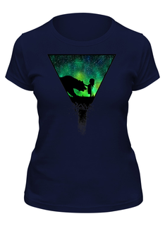 Футболка женская Printio Forest friends space синяя XL