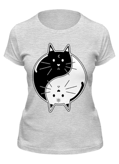 Футболка женская Printio Кошечки серая L
