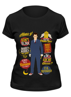 Футболка женская Printio Doctor who черная 2XL