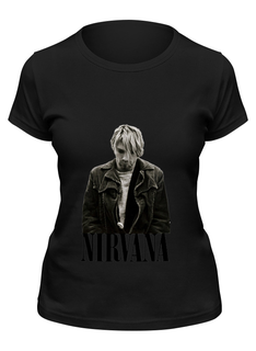 Футболка женская Printio Nirvana kurt cobain черная S