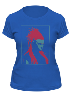 Футболка женская Printio Die antwoord синяя 2XL
