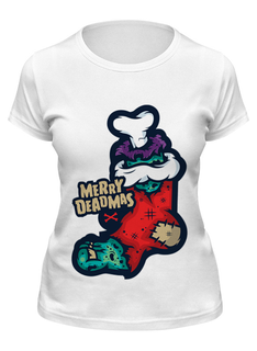 Футболка женская Printio Merry deadmas белая M