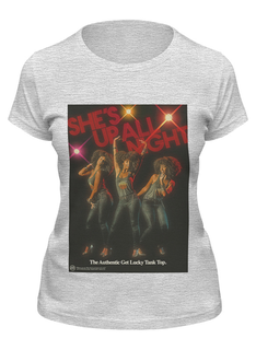 Футболка женская Printio Daft punk - get lucky серая M