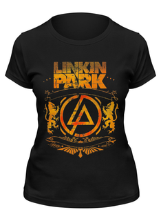 Футболка женская Printio Linkin park черная 2XL