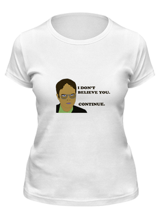 Футболка женская Printio Dwight schrute белая S