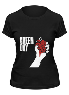 Футболка женская Printio Green day черная L