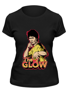 Футболка женская Printio Брюс ли (the glow) черная L