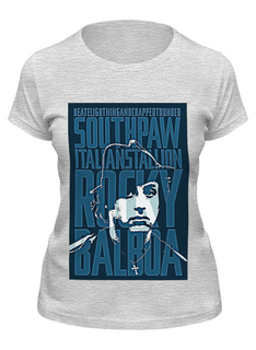 Футболка женская Printio Rocky balboa серая XL