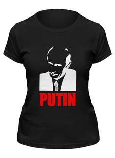 Футболка женская Printio Putin черная M