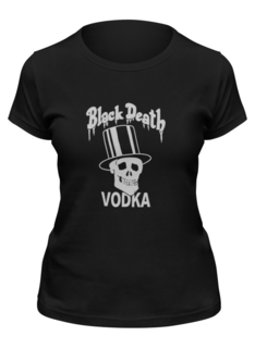 Футболка женская Printio Black death vodka черная L