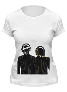 Футболка женская Printio Daft punk - electoma белая 2XL