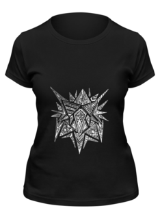 Футболка женская Printio White chaos черная S