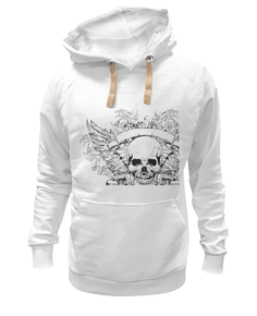 Худи Printio Череп белое 2XL