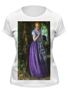 Футболка женская Printio Апрельская любовь (картина артура хьюза) белая 2XL