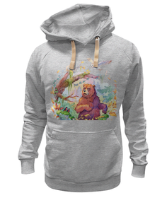 Толстовка унисекс Printio Тайга серая L