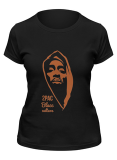Футболка женская Printio 2pac черная S