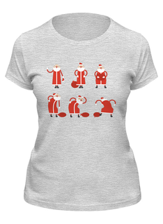 Футболка женская Printio Асана санта серая M