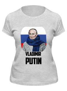 Футболка женская Printio Putin серая L