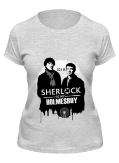 Футболка женская Printio Шерлок серая L